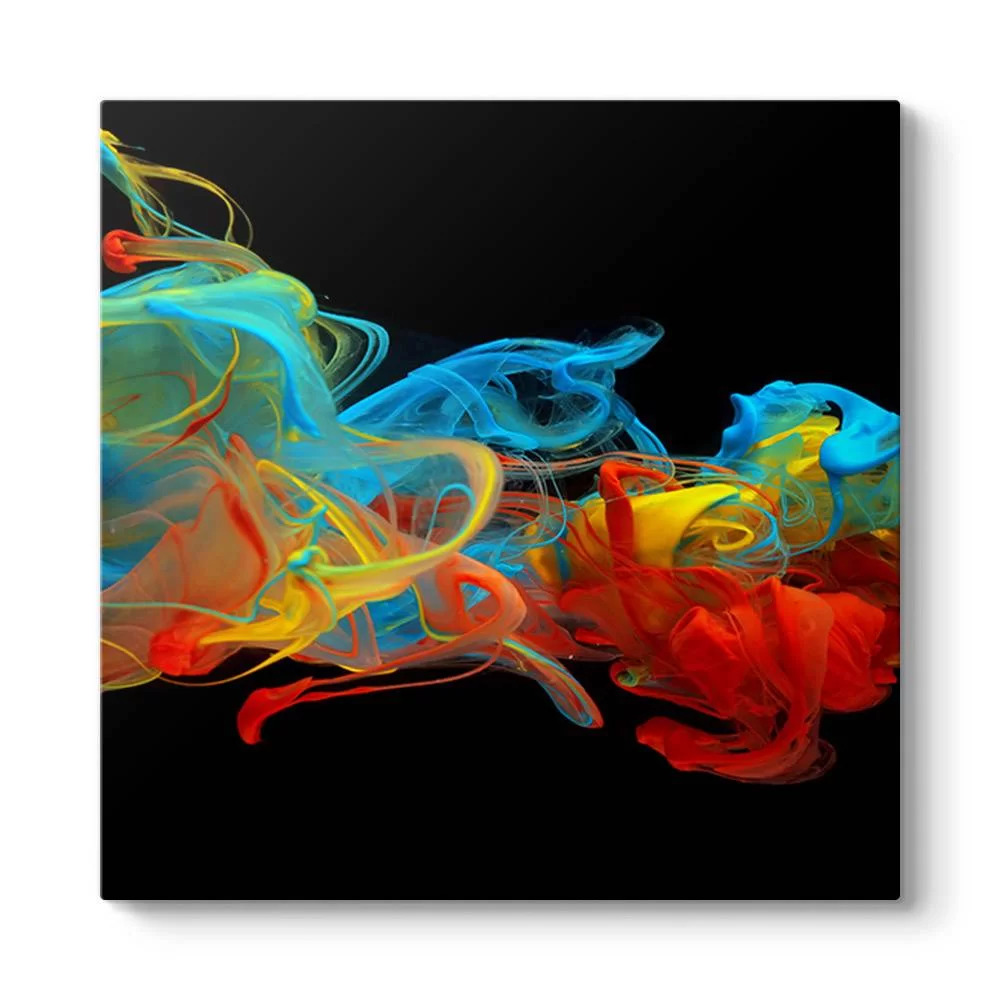 Colorful Swirl Panorama Tablo - Model 3